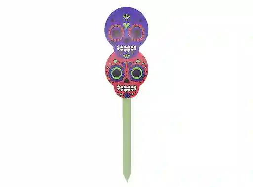 Estaca Jardin 70cm Calavera