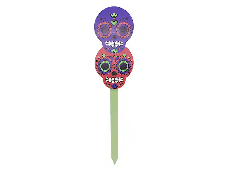 Estaca Jardin 70cm Calavera