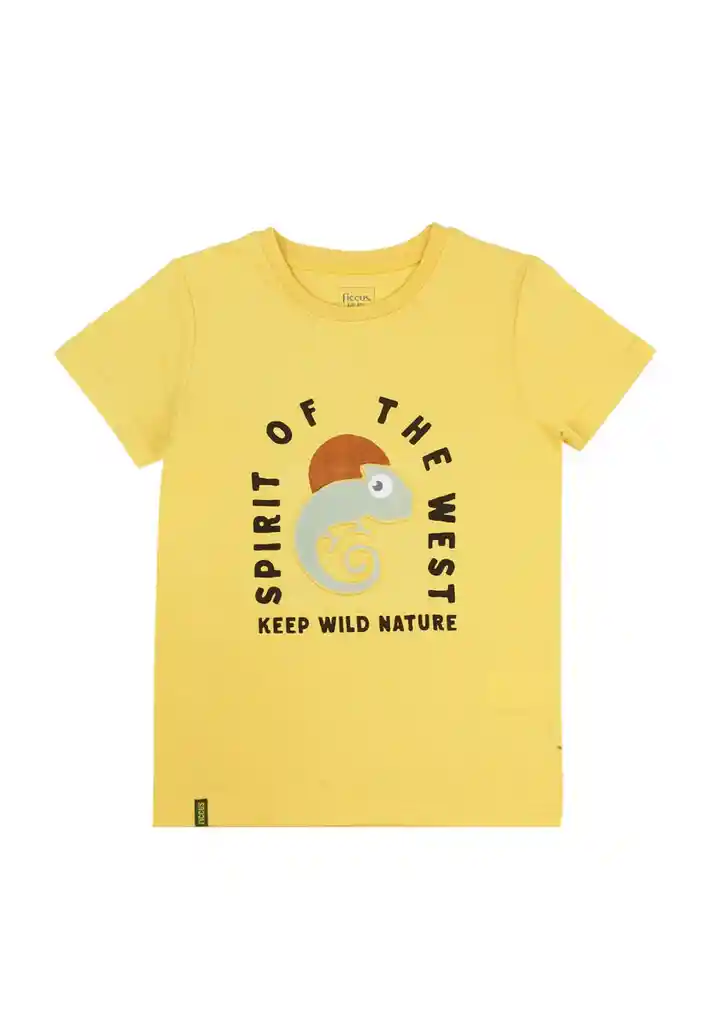 Polera Kids Niño Relieve Day To Day 725 Mostaza 6 Años