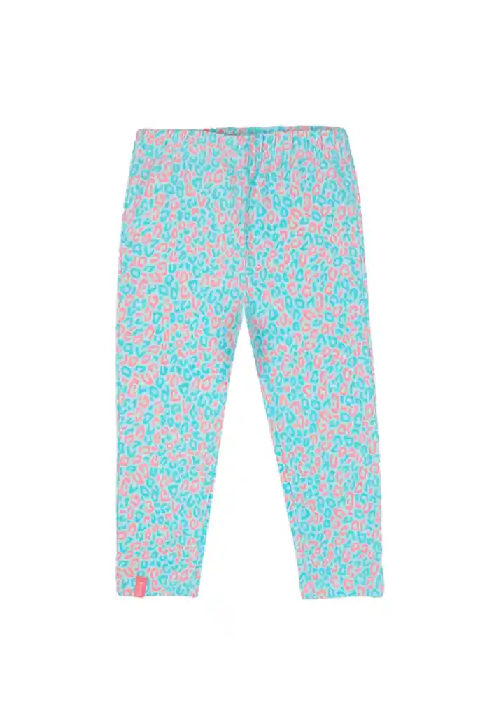 Leggins Bebé Niña Estampada Day To Day 716 Turquesa Claro 18 A 24 Meses