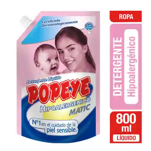 Detergente Liquido Popeye 800ml.