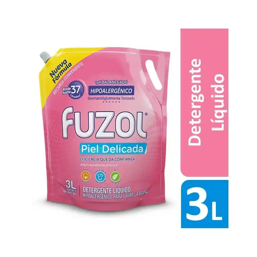 Fuzol Detergente Líquido Hipoalergénico 3 Lts.