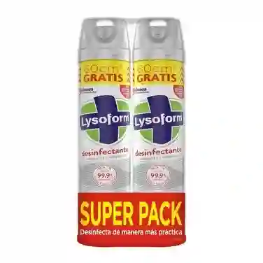 Pack Desinfectante De Ambientes Y Elimina Olores Lysoform Original En Aerosol 2 X 420ml.