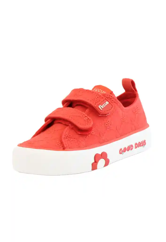 Zapatilla Urbana 2 Velcros Kids Niña 865 Rojo 28