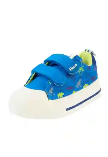 Zapatilla Urbana Velcro Elastico Principiante Niño 844 Azulino 21