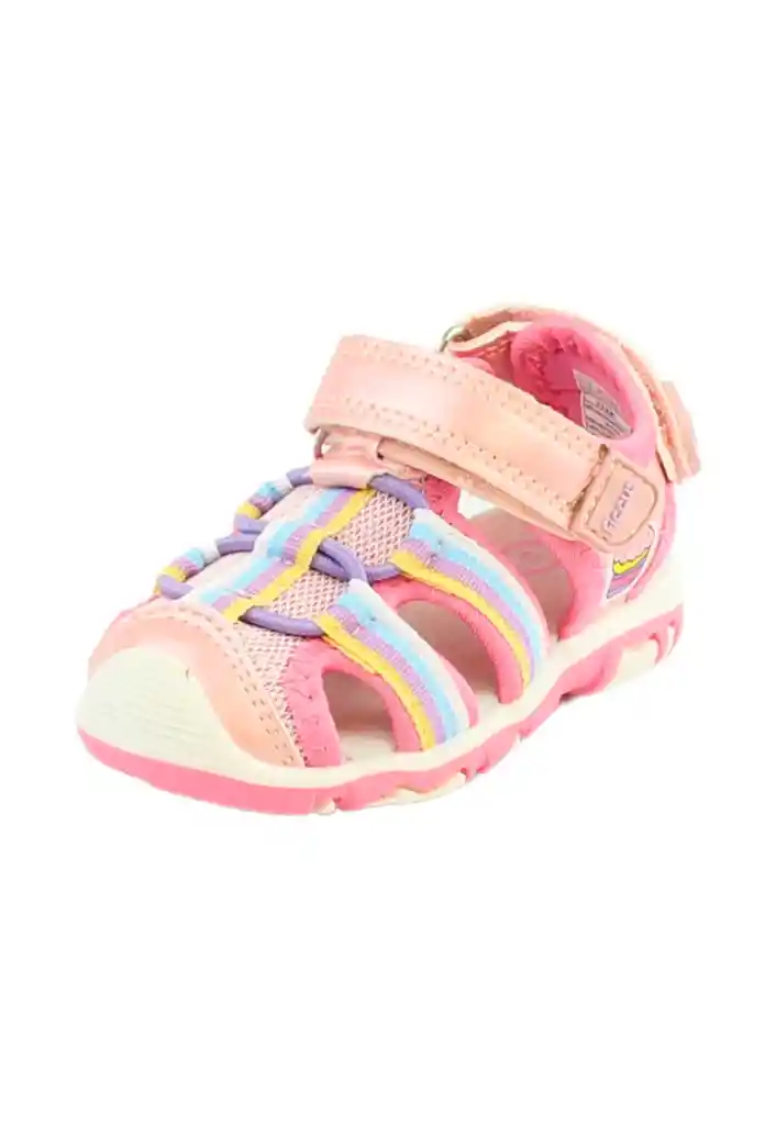 Sandalia Outdoor Velcro Principiante Niña 834 Rosado 23