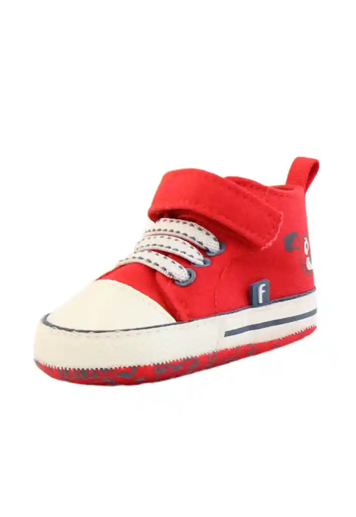 Zapatilla Urbana Velcro Elástico Newborn Niño 821 Rojo 18