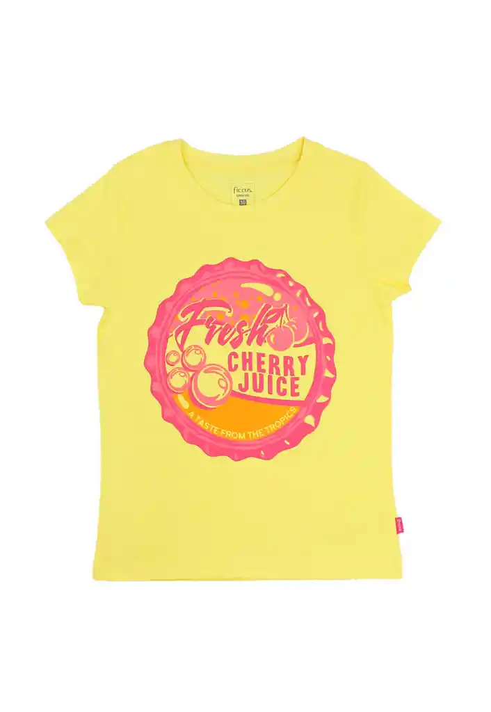 Polera Junior Niña Power Light 798 Amarillo Intenso 10 Años