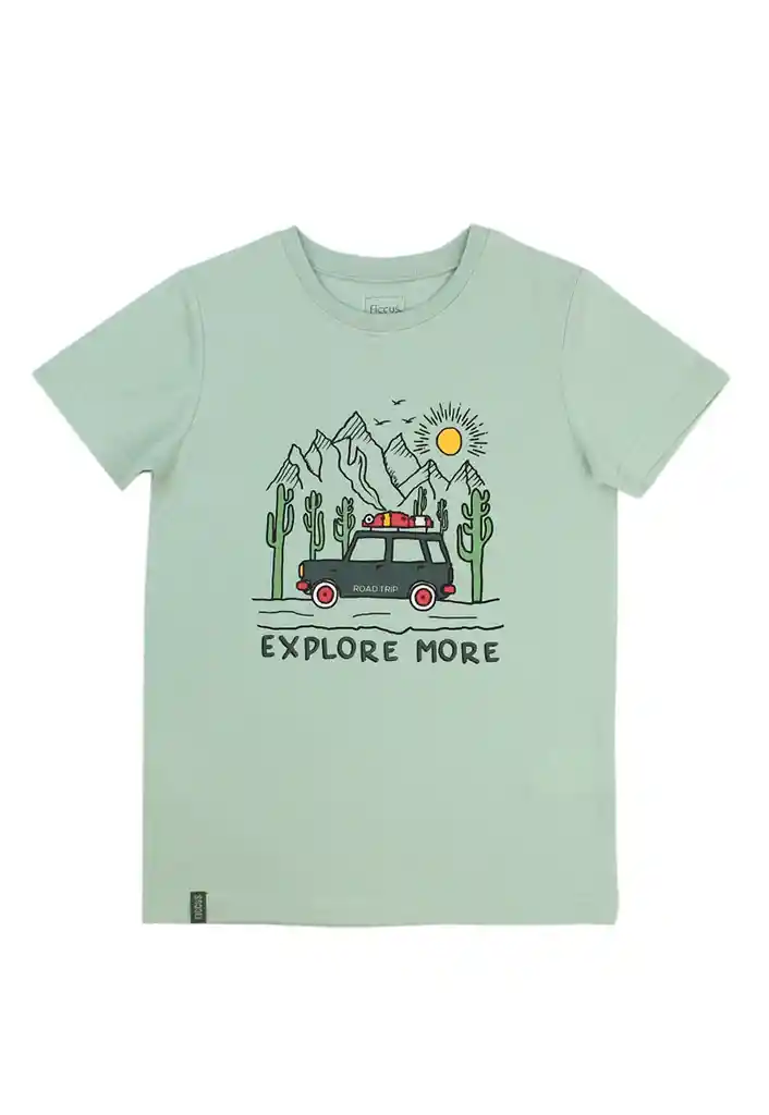 Polera Kids Niño Power Light 792 Verde 4 Años