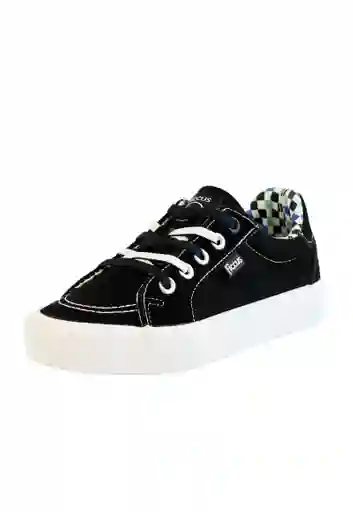 Zapatilla Urbana Velcro Elástico Junior Niño 930 Negro 32