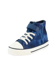 Zapatilla Urbana Caña Velcro Elástico Junior Niño 926 Azul 36