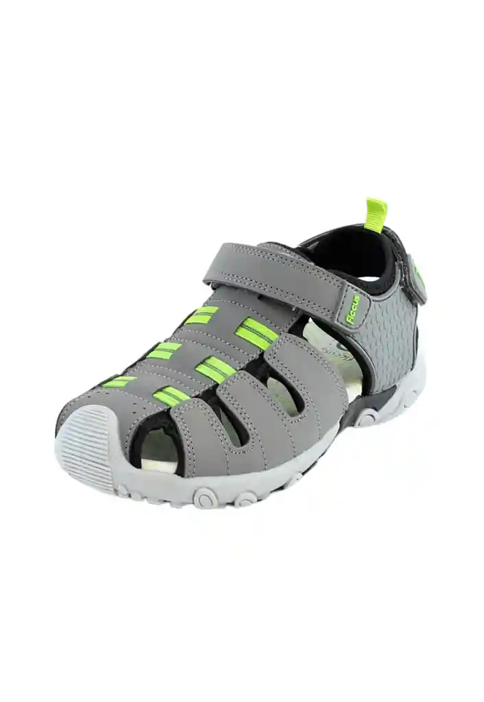 Sandalia Outdoor Velcro Junior Niño 925 Gris 32