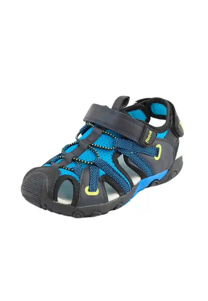 Sandalia Outdoor Velcro Junior Niño 922 Azul 35