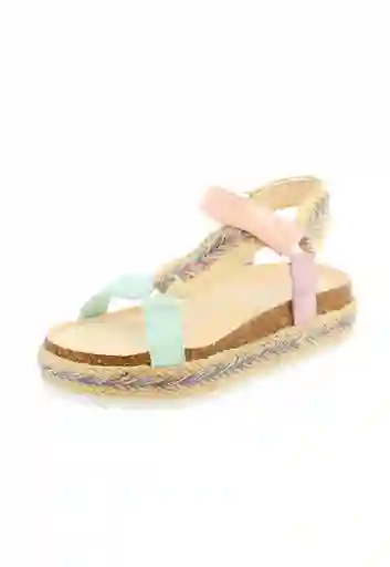 Sandalia Casual Velcro Junior Niña 902 Rosado 35