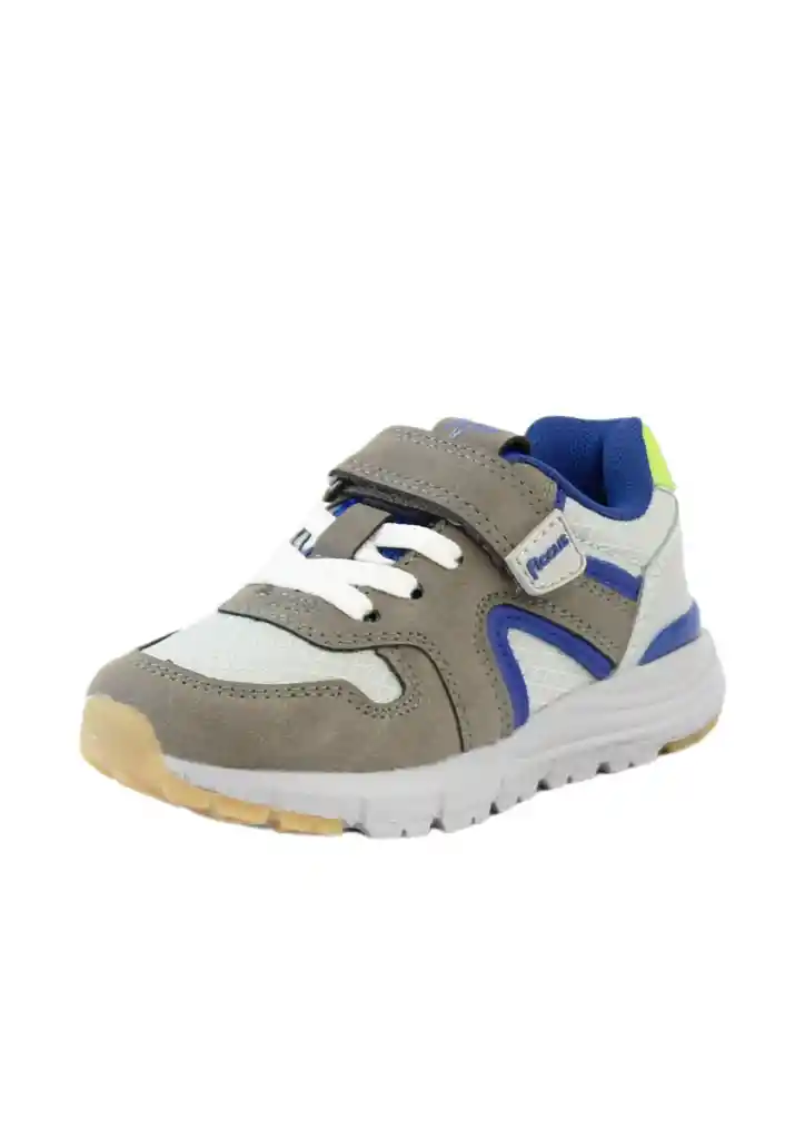 Zapatilla Sport Velcro Elástico Kids Niño 895 Gris 28