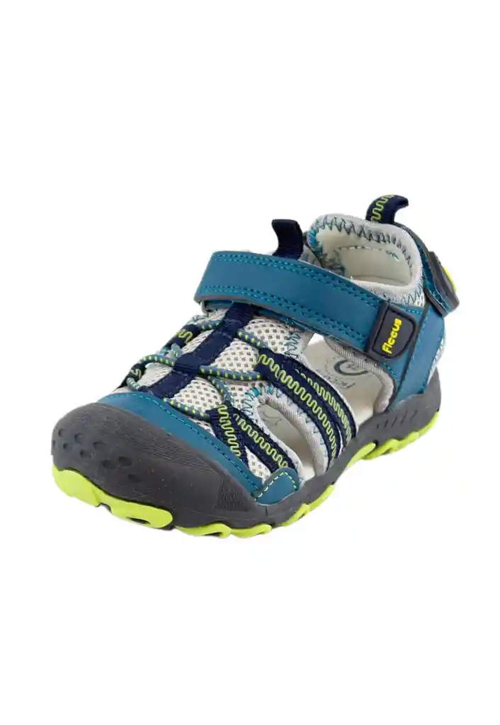 Sandalia Outdoor Velcro Kids Niño 879 Esmeralda 27