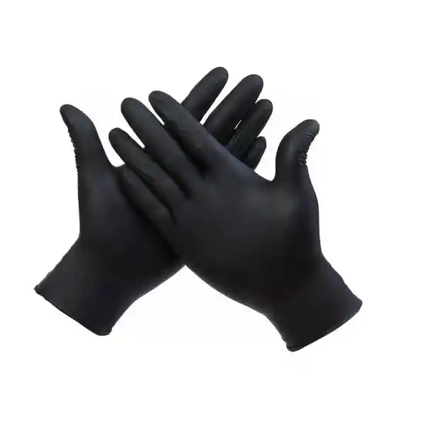 Guantes De Nitrilo Talla L Negro (par)