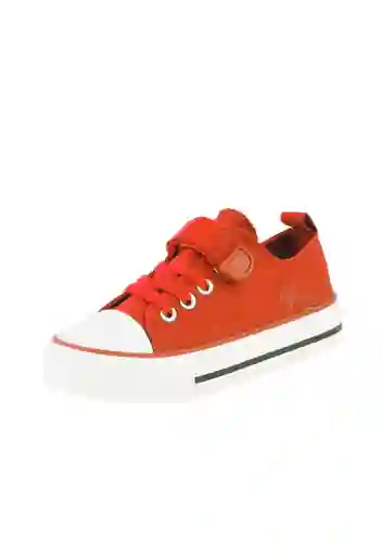 Zapatilla Urbana Day To Day Velcro Elástico Niño 960 Rojo 36