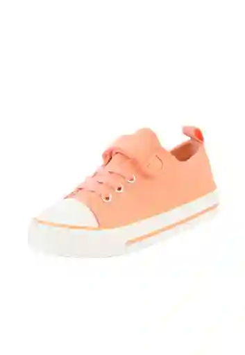 Zapatilla Urbana Day To Day Velcro Elástico Niña 959 Coral 36