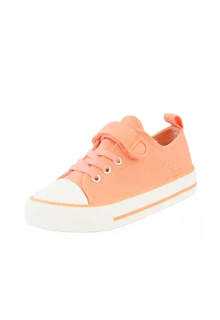 Zapatilla Urbana Day To Day Velcro Elástico Niña 959 Coral 36