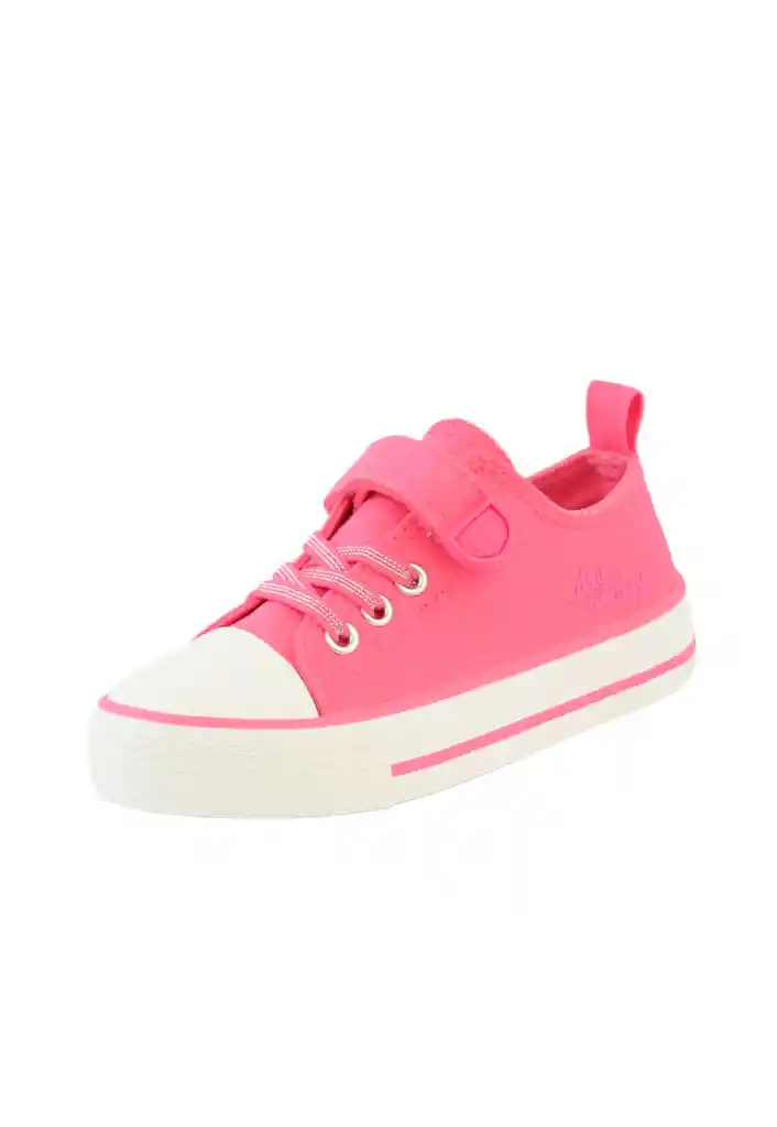 Zapatilla Urbana Day To Day Velcro Elástico Niña 959 Fucsia 33