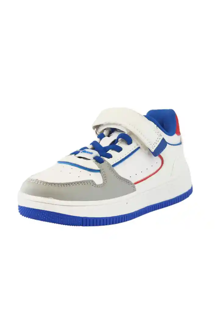 Zapatilla Solar Velcro Elástico Junior Niño 957 Blanco 36