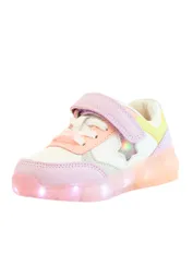 Zapatilla Led Velcro Elástico Junior Niña  951 Lila 36