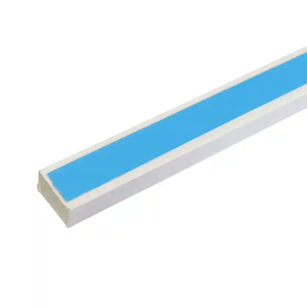 Canaleta Pvc 20x10mm Blanca Adhesiva 2mts