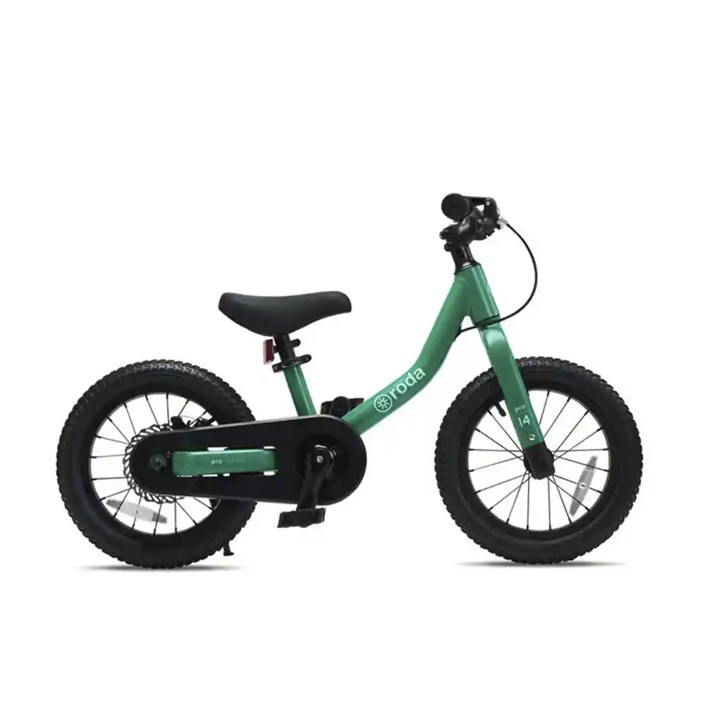 Bicicleta Roda Pro Series Aro 14 + Kit De Pedales Verde