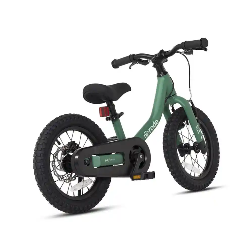 Bicicleta Roda Pro Series Aro 14 + Kit De Pedales Verde