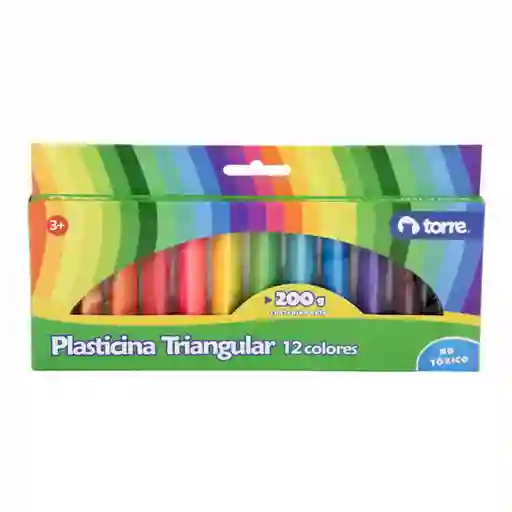 Plasticinas Triangulares 12 Colores