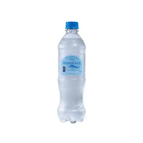 Agua Con Gas 600 Ml Manantial