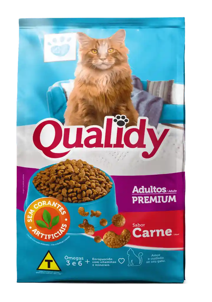 Qualidy Premium Gatos Adultos Sabor Carne