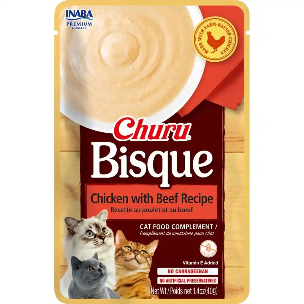 Inaba Churu Cat Bisque Pollo Con Vacuno 40g