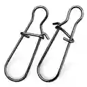 Duolock Fastlock Snap Para Pesca Silver Wave Niquel #1 (x10)