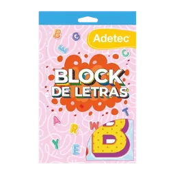 Block De Stickers Letras