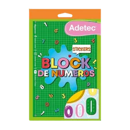 Block De Stickers Números X 10 Pàginas