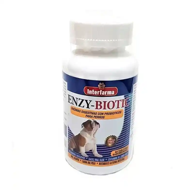 Enzybiotic Enzimas Digestivas Perro Y Gato 60 Comp