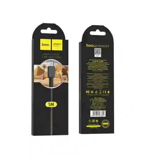 Cable Usb A Micro Usb V8 - Hoco X20 1m Negro