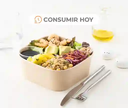 Ensalada Camarón Mango Con Mix De Quinoa