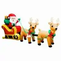 Deco Trineo Navidad Inflable Led