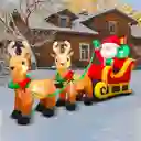 Deco Trineo Navidad Inflable Led