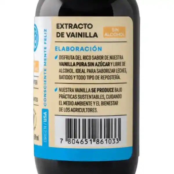 Extracto De Vainilla Sin Alcohol 59ml