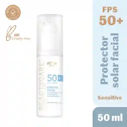 Loción Protector Solar Facial Beauty Care Sensitive Fps 50 50 Ml