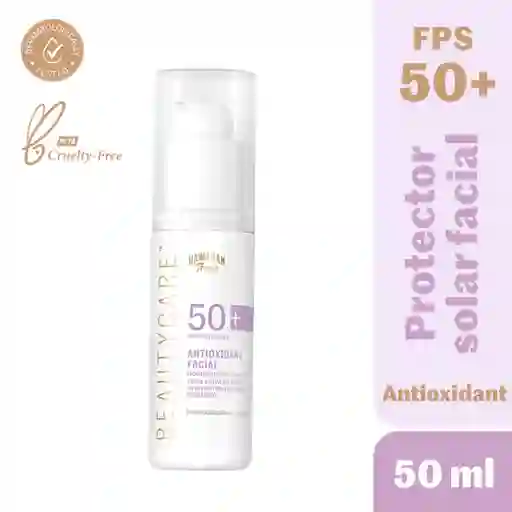Loción Protector Solar Facial Beauty Care Antioxidante Fps 50+ 50 Ml
