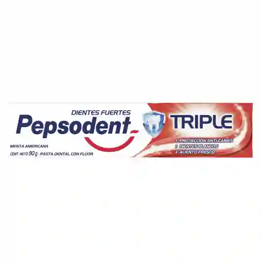 Pepsodent Cd Triple Menta Amer 72x90g