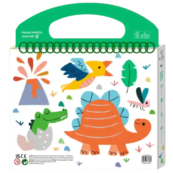 Avenir Libro Para Colorear Dinosaurios Con Crayones Y Stickers