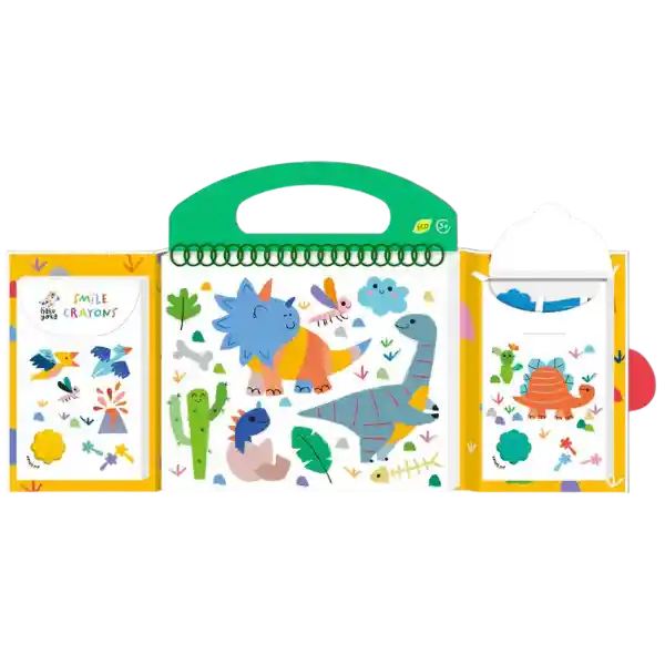 Avenir Libro Para Colorear Dinosaurios Con Crayones Y Stickers