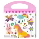 Avenir Libro Para Colorear Unicornios Con Crayones Y Stickers