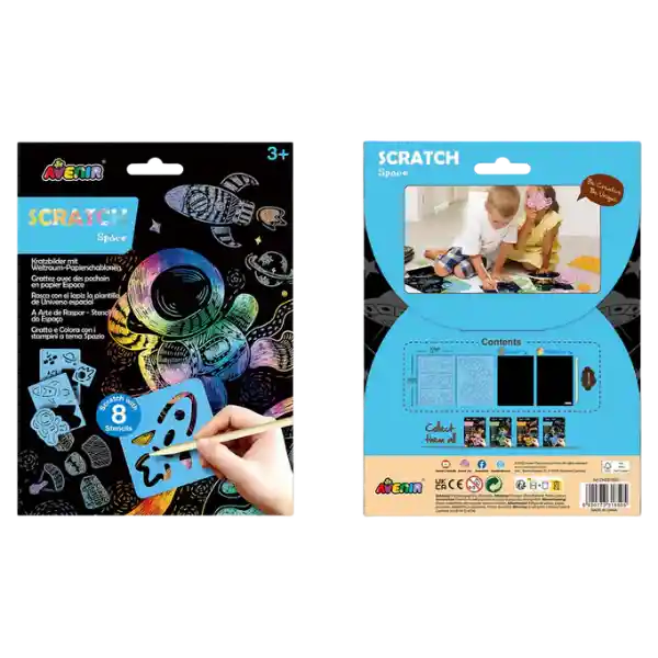 Avenir Scratch Con Plantilla Universo Espacial